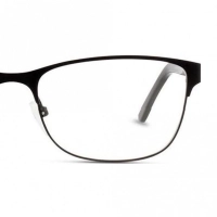 Full Rim Metal Almond Black Small 5th Avenue FABF23 Eyeglasses