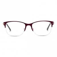 Half Rim Stainless Steel Rectangle Violet Medium Sensaya SYBF02 Eyeglasses