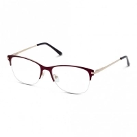 Half Rim Stainless Steel Rectangle Violet Medium Sensaya SYBF02 Eyeglasses