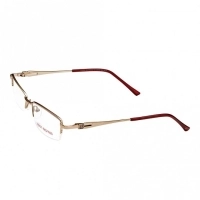 Half Rim Metal Rectangle Gold Medium Vision Express 48945 Eyeglasses