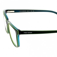 Full Rim Acetate Rectangle Green Medium Miki Ninn MNDM00 Eyeglasses