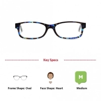 Full Rim Polycarbonate Oval Blue Medium Sensaya SYAF21 Eyeglasses