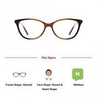 Full Rim Acetate Almond Brown Medium Sensaya SYDF05 Eyeglasses