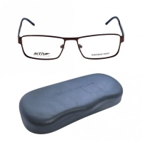 Full Rim Metal Rectangle Black Large Activ ACCM04 Eyeglasses