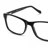 Full Rim Acetate Rectangle Black Medium Miki Ninn MNBF53 Eyeglasses