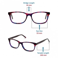Full Rim Acetate Almond Violet Medium Miki Ninn MNCF36 Eyeglasses