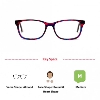 Full Rim Acetate Almond Violet Medium Miki Ninn MNCF36 Eyeglasses