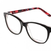 Blue Shield (Zero Power) Computer Glasses: Full Rim Round Black Acetate Small MNDF32 