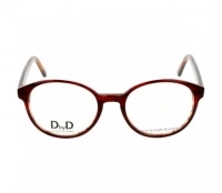 Full Rim Acetate Round Brown Medium DbyD DBCF18 Eyeglasses