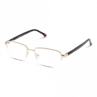 Half Rim Monel Rectangle Gold Small DbyD DYH12 Eyeglasses