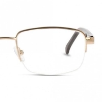 Half Rim Monel Rectangle Gold Small DbyD DYH12 Eyeglasses