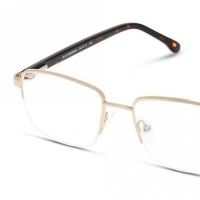 Half Rim Monel Rectangle Gold Small DbyD DYH12 Eyeglasses