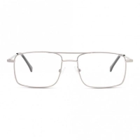 Full Rim Metal Rectangle Silver Medium DbyD DYH15 Eyeglasses