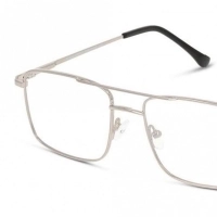 Full Rim Metal Rectangle Silver Medium DbyD DYH15 Eyeglasses