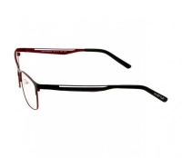 Full Rim Metal Rectangle Black Large In Style ISAM11 Eyeglasses