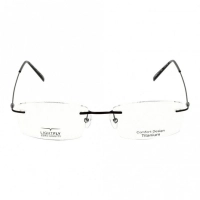 Rimless Titanium Rectangle Black Medium Light Fly LFBM21 Eyeglasses