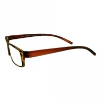 Brown Rectangle (+1.75 Power) Polycarbonate Unisex Medium HFDM01NN Reading Glasses