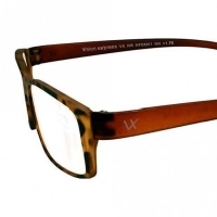 Brown Rectangle (+1.75 Power) Polycarbonate Unisex Medium HFDM01NN Reading Glasses
