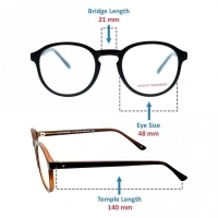 Full Rim Polycarbonate Round Black Medium Vision Express 29389 Eyeglasses