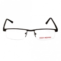 Half Rim Metal Rectangle Gun Metal Medium Vision Express 29390 Eyeglasses
