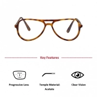 Full Rim Acetate Aviator Brown Large Vision Express 29426 Eyeglasses