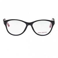 Full Rim Polycarbonate Cat Eye Black Medium Vision Express 49012 Eyeglasses