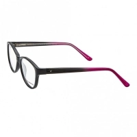 Full Rim Polycarbonate Cat Eye Black Medium Vision Express 49012 Eyeglasses