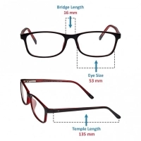 Full Rim Polycarbonate Oval Black Medium Vision Express 29407 Eyeglasses