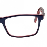 Full Rim Polycarbonate Rectangle Blue Medium Vision Express 29408 Eyeglasses