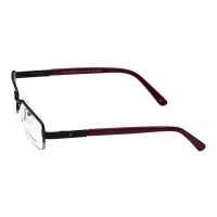 Half Rim Metal Wrap Black Medium Vision Express 29412 Eyeglasses