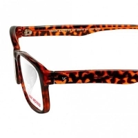 Full Rim Polycarbonate Rectangle Brown Medium Vision Express 29416 Eyeglasses