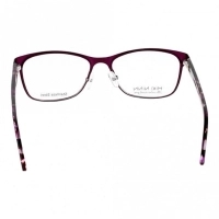 Blue Shield (Zero Power) Computer Glasses: Full Rim Almond Blue Stainless Steel Small MNBF07 