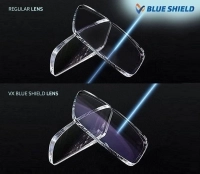 Blue Shield (Zero Power) Computer Glasses: Full Rim Square Green Acetate Large FAAM75 