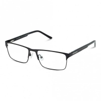Full Rim Stainless Steel Rectangle Grey Large Julius JUDM12 Eyeglasses