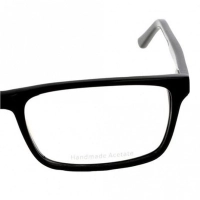 Full Rim Acetate Rectangle Black Large Julius JUDM14 Eyeglasses