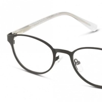 Full Rim Stainless Steel Oval Black Medium DbyD DBEF03 Eyeglasses