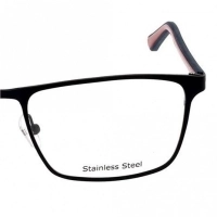 Full Rim Stainless Steel Rectangle Blue Large Miki Ninn MNDM34 Eyeglasses