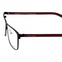 Full Rim Stainless Steel Rectangle Blue Large Miki Ninn MNDM34 Eyeglasses