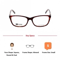 Blue Shield (Zero Power) Computer Glasses: Full Rim Almond Blue Acetate Small FACF30 