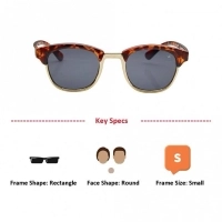 Rectangle Brown Polycarbonate Small Vision Express 51071 Kids Sunglasses