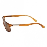 Rectangle Gold Polycarbonate Full Rim Small Vision Express 21640 Sunglasses