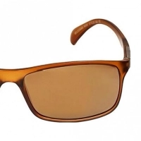 Rectangle Gold Polycarbonate Full Rim Small Vision Express 21640 Sunglasses
