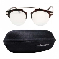 Rectangle Silver Polycarbonate Full Rim Small Vision Express 21646 Sunglasses