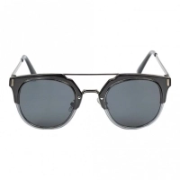 Round Grey Nickel Silver Full Rim Small Vision Express 21654 Sunglasses