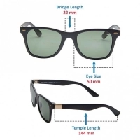 Wayfarer Polarised Lens Green Full Rim Medium Vision Express 72023P Sunglasses