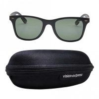 Wayfarer Polarised Lens Grey Solid Full Rim Medium Vision Express 72023P Sunglasses