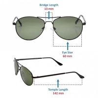 Aviator Green Metal Full Rim Medium Vision Express 12026 Sunglasses