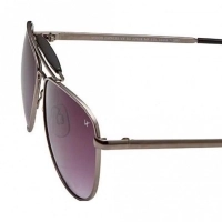 Aviator Grey Nickel Silver  Full Rim Medium Vision Express 12028 Sunglasses