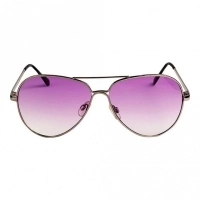 Aviator Purple Nickel Silver Full Rim Large Vision Express 12030 Sunglasses