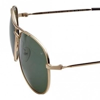 Aviator Polarised Lens Green Full Rim Medium Vision Express 12031P Sunglasses